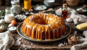 François-Régis Gaudry revisite le gâteau au yaourt dans une version caramel beurre salé ultra gourmande