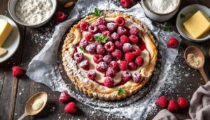 Tarte aux framboises et crème d’amande : une pâte sablée croustillante, facile à réussir