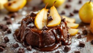Un dessert poire-chocolat plus fondant qu’un cake
