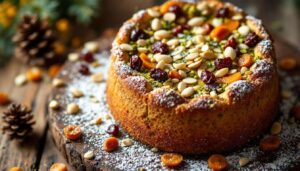 Un cake réconfort d’hiver : pistache fondante, fruits secs croquants et cuisson maligne pour un goûter inoubliable