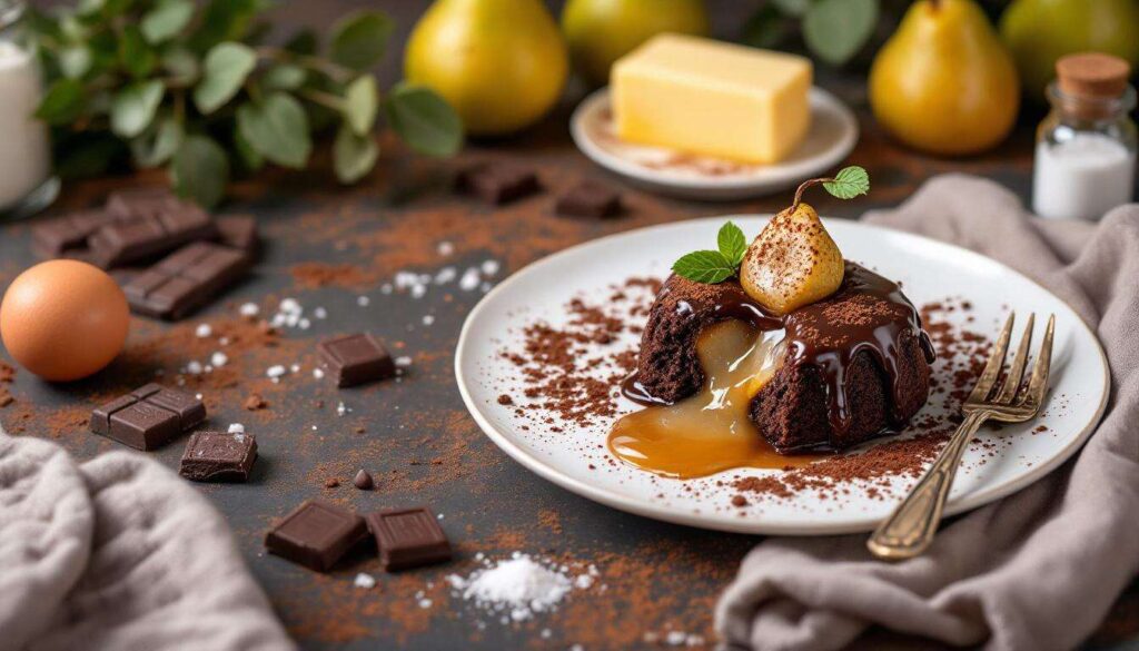 Un dessert poire-chocolat plus fondant qu’un cake