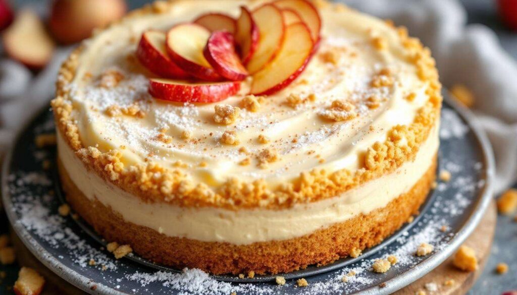 Ce gâteau aux pommes prêt en 10 min va vous rendre accro (sans four) !