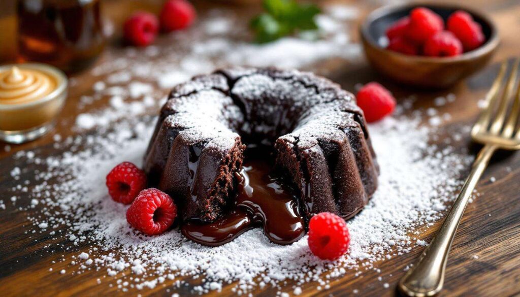 Moelleux au chocolat noir et framboises : dessert gourmand et léger
