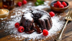 Moelleux au chocolat noir et framboises : dessert gourmand et léger