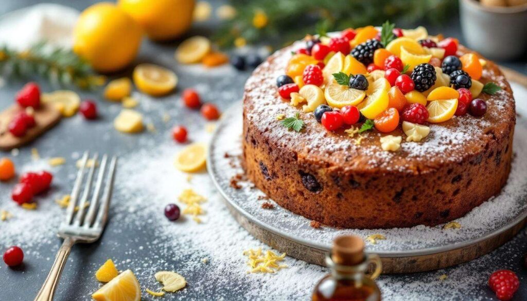 Ce cake aux fruits confits moelleux et citronné déborde de magie de Noël : il fond dans la bouche et embaume toute la maison