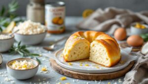 Gâteau couronne au riz mixé : sans gluten, sans lactose et sans sucre !