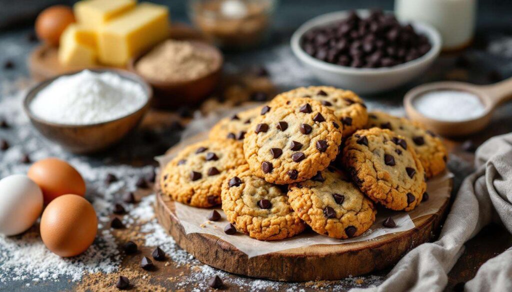 Biscuits secs de petit-déjeuner aux morceaux de chocolat : recette facile